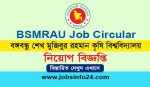 BSMRAU Job Circular 2022 - bsmrau.edu.bd online Apply