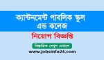 Cantonment Public School and College Job Circular 2022