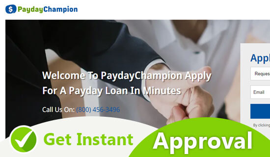 $5000 Loan Instant Approval with Bad Credit (PaydayChampion)